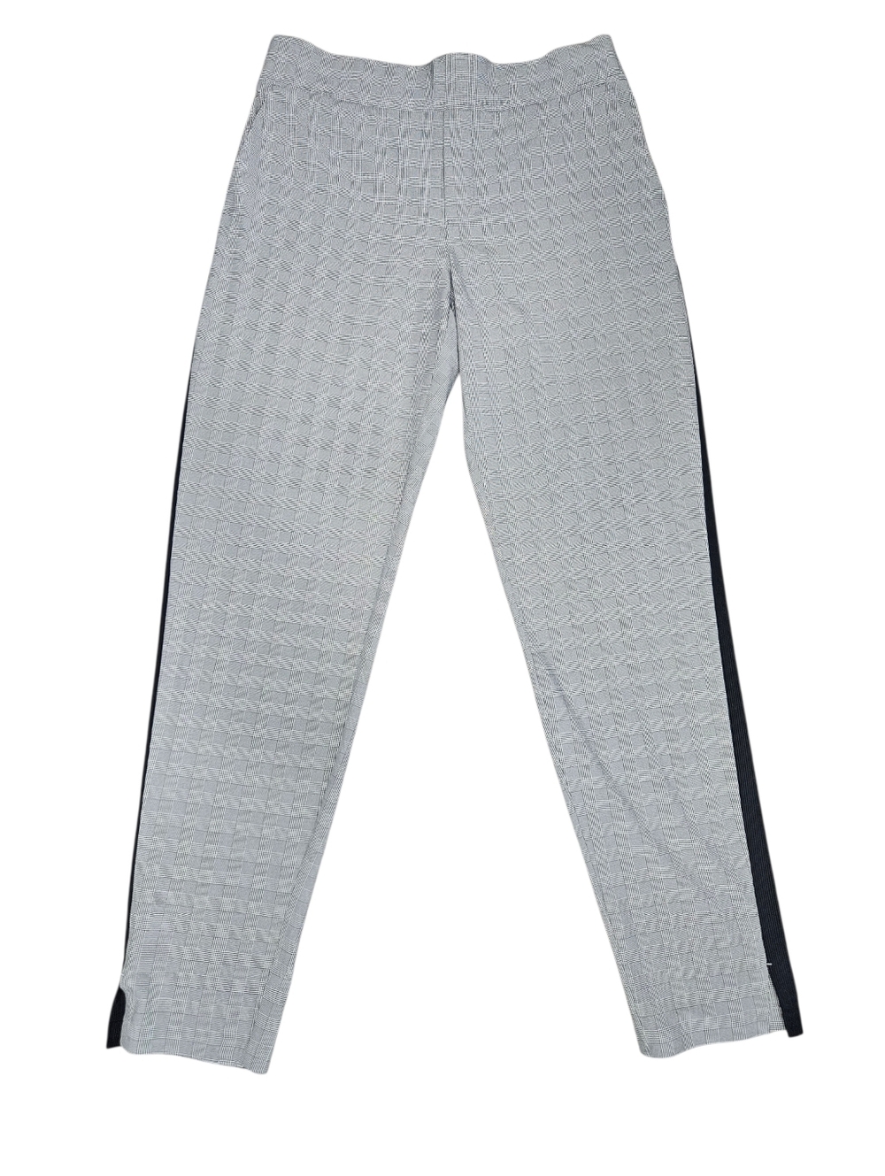 ATHLETA Brooklyn Glen Plaid Pull On Pant Sz 10T Gray Black Travel Athleisure - Picture 2 of 16